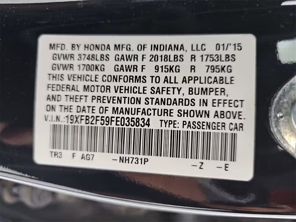 Used 2015 Honda Civic LX